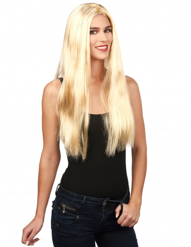 Perruque blonde femme Halloween