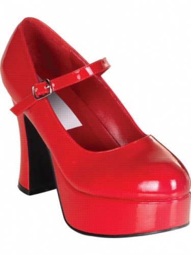 Chaussures coquettes vernis rouge adulte Halloween