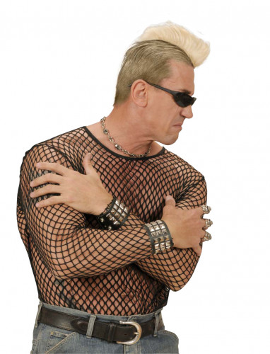 Crête blonde de punk adulte 