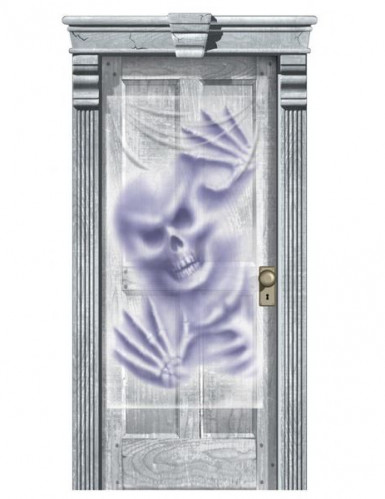 Décoration murale porte tête de mort