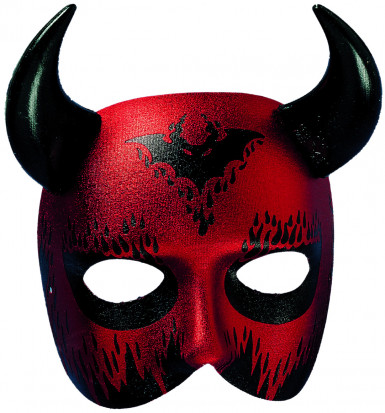 Demi-masque de diable adulte