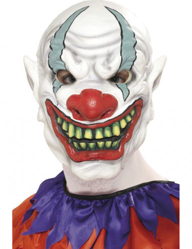 Demi-masque de clown Halloween adulte