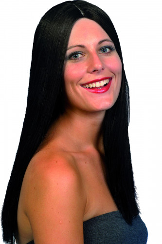 Perruque noire femme