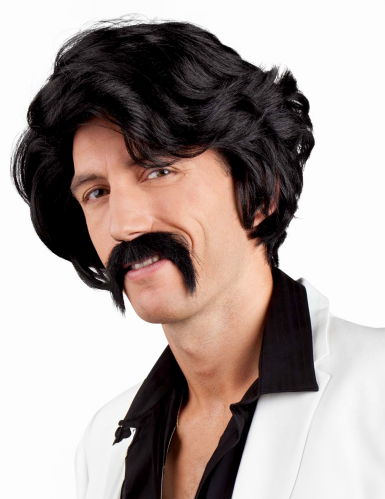 Perruque chuck avec moustache homme