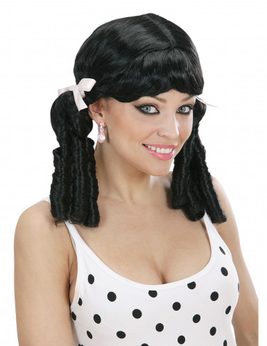 Perruque noir de lolita femme 