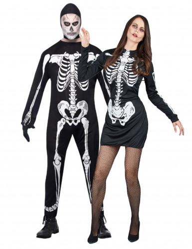 Déguisement couple squelette Halloween