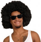 Perruque afro disco noire adulte