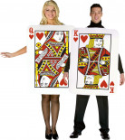 D�guisement couple cartes roi et reine de coeur