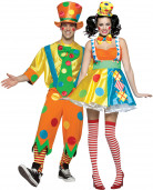 D�guisement couple clown 