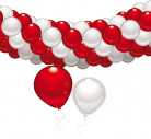 Set de d�coration rouge et blanc